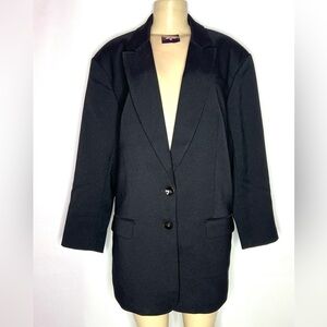 EXPRESS BLACK BOYFRIEND 2 BUTTON BLAZER SIZE XL